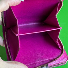 Load image into Gallery viewer, Louis Vuitton Monogram Perforated Compact Zipped Wallet Fuchsia
