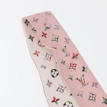 Load image into Gallery viewer, Louis Vuitton Silk Garden Monogram BB Bandeau Twilly Scarf Pink
