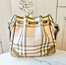 Load image into Gallery viewer, PRELOVED Burberry Candy Check Drawstring Bag
