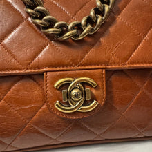 Load image into Gallery viewer, 🎁Black Friday Special🎁CHANEL Glazed Calfskin Large Perfect Edge Flap Caramel
