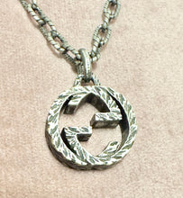 Load image into Gallery viewer, PRELOVED GUCCI Sterling Silver Interlocking G Pendant Necklace
