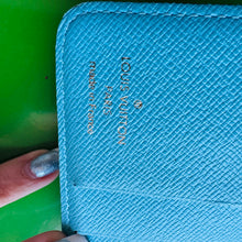 Load image into Gallery viewer, Louis Vuitton Monogram Groom Compact Zip Wallet Blue
