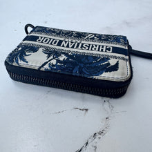 Load image into Gallery viewer, CHRISTIAN DIOR Compact Zip Toile De Jouy Wallet
