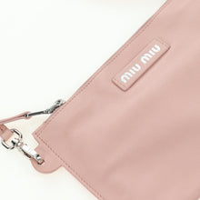 Load image into Gallery viewer, Miu Miu Pink Shearling Sequin Logo Tote with Pouch
