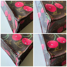 Load image into Gallery viewer, 🍒Louis Vuitton X Takashi Murakami Cerises Bundle:  Cherries Sac Plat and Round Coin Purse🍒
