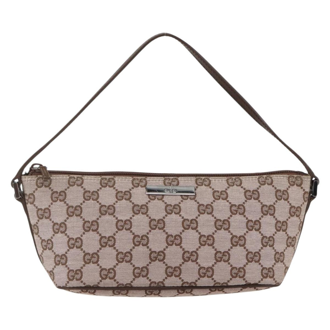 Gucci Monogram Boat Pochette Brown