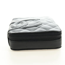 Load image into Gallery viewer, Chanel Calfskin Quilted Cambon Zip Around Cosmetic Pouch
