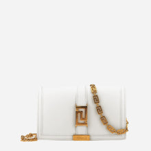 Load image into Gallery viewer, BRAND NEW VERSACE Greca Goddess Wallet on Chain Crossbody White
