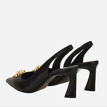 Load image into Gallery viewer, BRAND NEW VERSACE La Medusa Sling Back Low Heel In Calf Leather
