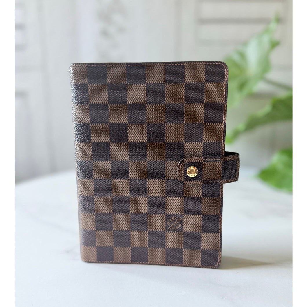 Louis Vuitton Damier Ebene Medium Ring Agenda