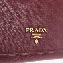 Load image into Gallery viewer, Prada Saffiano Wallet on Chain Cerise
