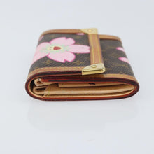Load image into Gallery viewer, Louis Vuitton Takashi Murakami Cherry Blossom Porte Monnaie Plat Card Case
