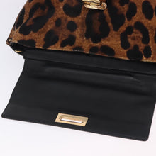 Load image into Gallery viewer, Salvatore Ferragamo Calfhair Leopard Print Sofia Satchel
