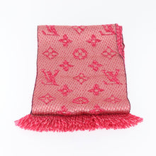 Load image into Gallery viewer, Louis Vuitton Logomania Shine Wool/ Silk Scarf Pink

