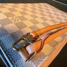 Load image into Gallery viewer, Louis Vuitton Damier Azur / Rose Ballerine Neverfull MM Pouch
