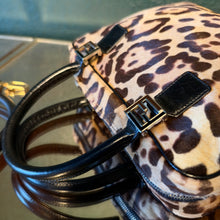 Load image into Gallery viewer, FENDI Pony Hair Leopard Top Handle Satchel
