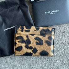 Load image into Gallery viewer, Saint Laurent Leopard Card Case
