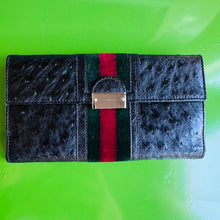 Load image into Gallery viewer, Gucci Ostrich Leather Continental Wallet
