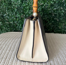 Load image into Gallery viewer, Gucci Nappa Bamboo Web Mini Nymphaea Top Handle Bag

