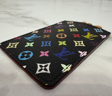 Load image into Gallery viewer, PRELOVED Louis Vuitton Takashi Murakami Monogram Multicolor Noir Mirror and Case / Card Case
