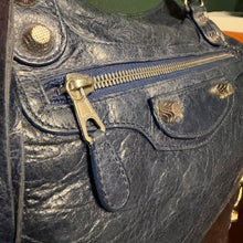 Load image into Gallery viewer, Balenciaga Town Navy Giant Silver Hardware
