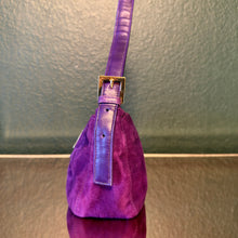 Load image into Gallery viewer, Fendi Purple Suede Baguette
