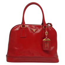 Load image into Gallery viewer, Prada Saffiano Vernice Medium Promenade Tote Rosso
