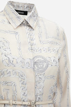 Load image into Gallery viewer, BRAND NEW VERSACE Dress In Twill Poly Medusa Chain Allover Print
