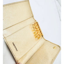 Load image into Gallery viewer, Prada Bundle: Metallic Gold Saffiano Wallet on Chain and Key Case
