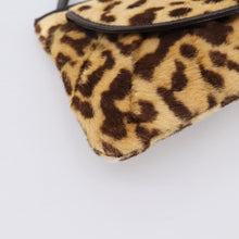Load image into Gallery viewer, CHRISTIAN DIOR Leopard Print Calf hair Clutch
