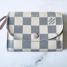 Load image into Gallery viewer, Louis Vuitton Damier Azur Rosalie Coin Purse Rose Ballerine
