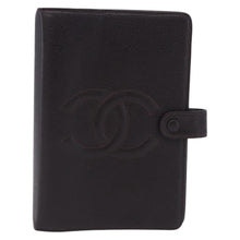 Load image into Gallery viewer, Chanel Chocolate Brown Caviar Leather Medium Ring Agenda

