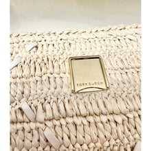 Load image into Gallery viewer, BRAND NEW Tory Burch Britten Raffia Crochet Mini Top Handle
