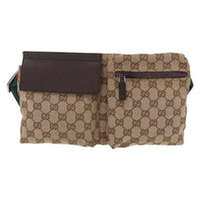 Load image into Gallery viewer, GUCCI Monogram Double Pocket Belt Bag
