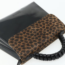 Load image into Gallery viewer, Loewe Velazquez Patent leather Leopard Top Handle Bag
