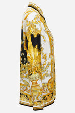 Load image into Gallery viewer, BRAND NEW VERSACE Formal Shirt In Silk Twill Barocco Palm Print
