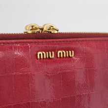 Load image into Gallery viewer, Miu Miu Hot Pink Croc Embossed iPad Sleeve
