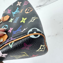 Load image into Gallery viewer, Louis Vuitton X Takashi Murakami Multicolor Noir Monogram Mini Speedy
