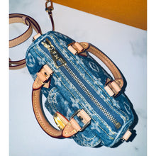 Load image into Gallery viewer, Louis Vuitton Monogram Denim Nano Speedy and Card Case Bundle
