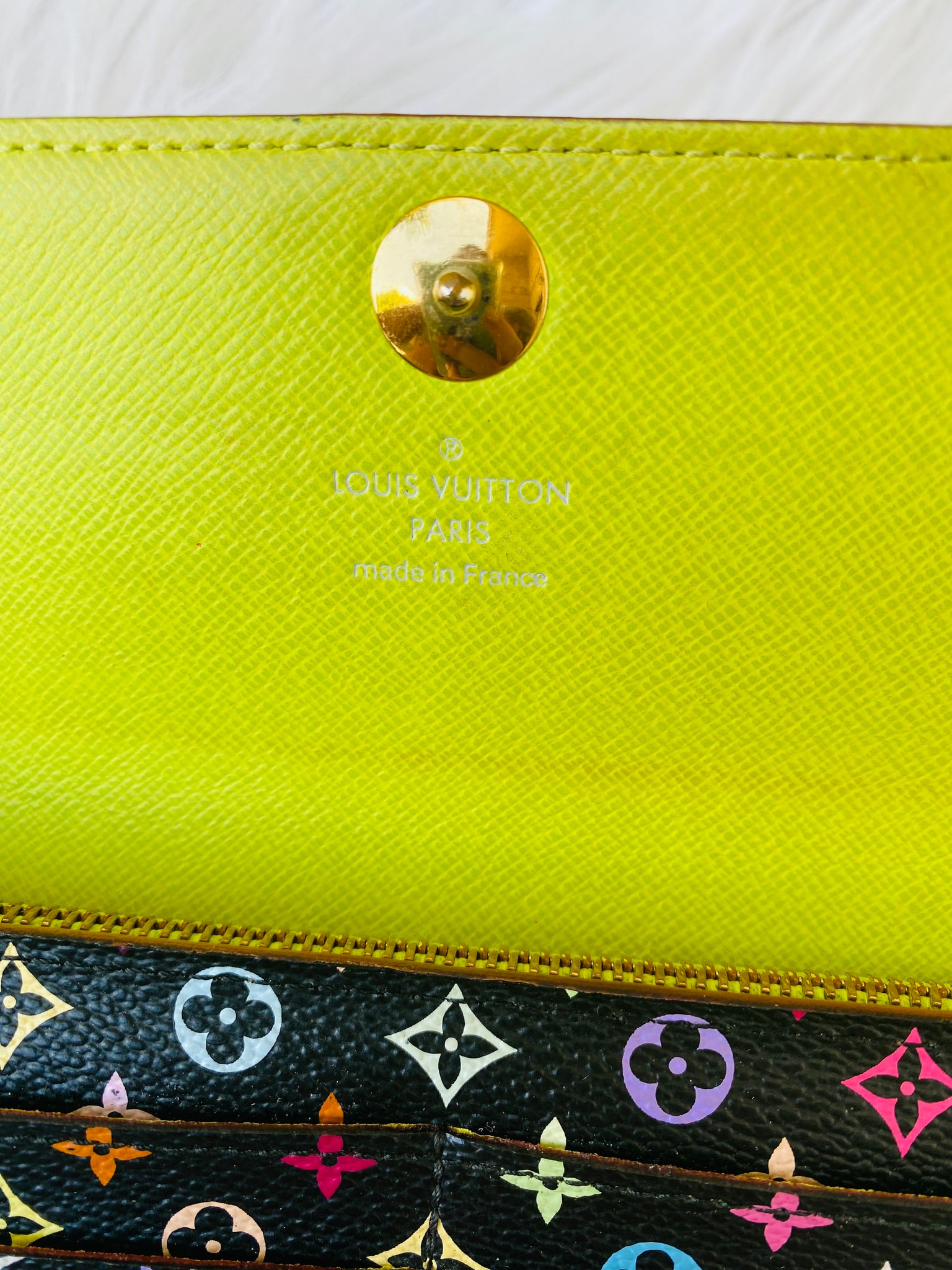 PRELOVED Louis Vuitton Black Multicolor Sarah Wallet TH0095 011623 LIG –  KimmieBBags LLC