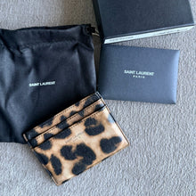 Load image into Gallery viewer, Saint Laurent Leopard Card Case
