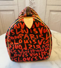 Load image into Gallery viewer, PRELOVED Louis Vuitton Bundle: Monogram Graffiti Speedy 30 / Zippy Wallet/ Bag Charm
