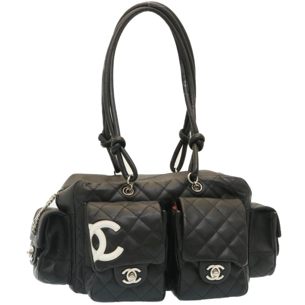 CHANEL Calfskin Quilted Large Cambon Multipocket Reporter