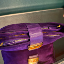 Load image into Gallery viewer, Fendi Purple Suede Baguette
