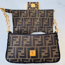 Load image into Gallery viewer, ✨💎Two Piece Thursday Bundle💎✨Fendi Zucchino Jacquard Zucca FF Mini Baguette and Wallet
