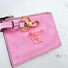 Load image into Gallery viewer, Brand New Versace Pink Suede Medusa Key Pouch

