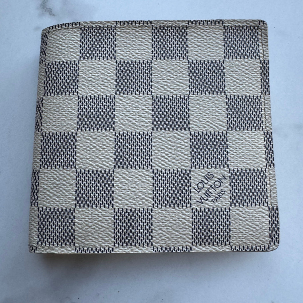 Louis Vuitton Damier Azur Men's Marco Wallet