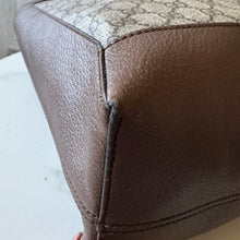 Load image into Gallery viewer, GUCCI GG Supreme Monogram Web Ophidia Tote Brown
