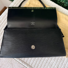 Load image into Gallery viewer, Louis Vuitton Black Epi Sevigne Clutch
