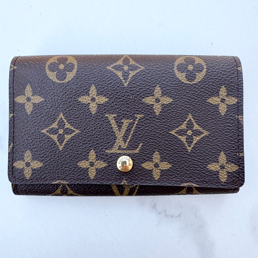 LOUIS VUITTON Monogram Porte-Monnaie Tresor Wallet CA0999